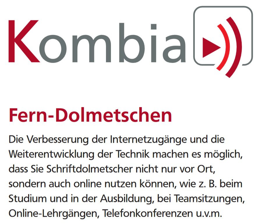 Bild vom Flyer Ferndolmetschen von Kombia